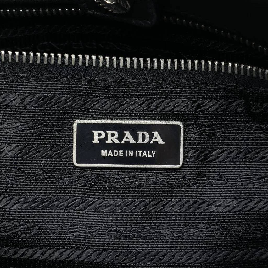 Prada Tessuto Fiocco Bow Tote Black Polyamide Very good - Box View