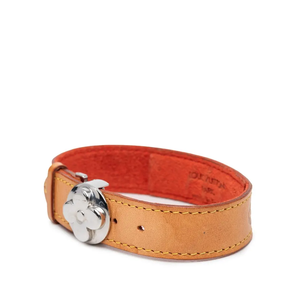 Louis Vuitton Vachetta Monogram Wish Bracelet Brown Leather Very good - Back View