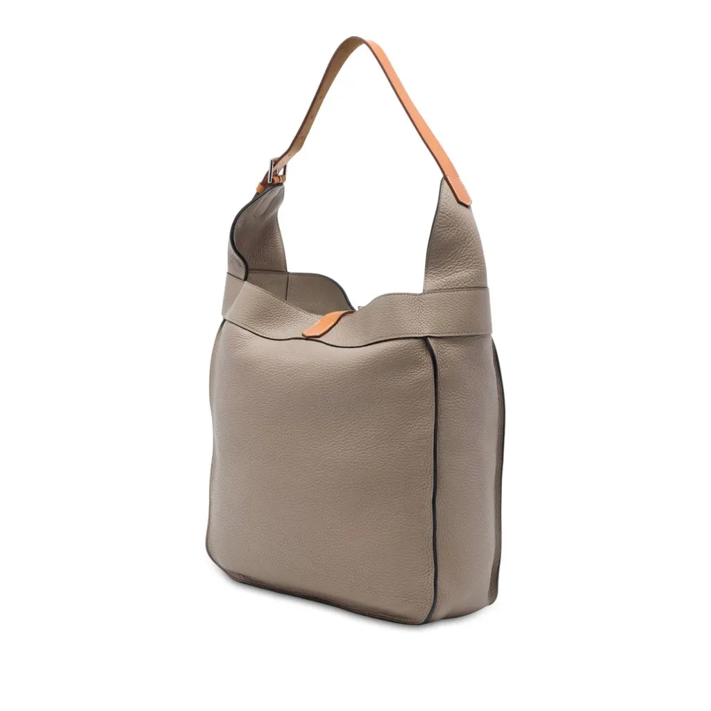 Hermès Clemence Marwari GM Brown Leather Very good - Back View
