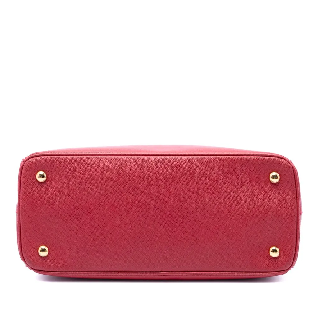 Prada Medium Saffiano Lux Galleria Satchel Red Leather Very good - Inside View