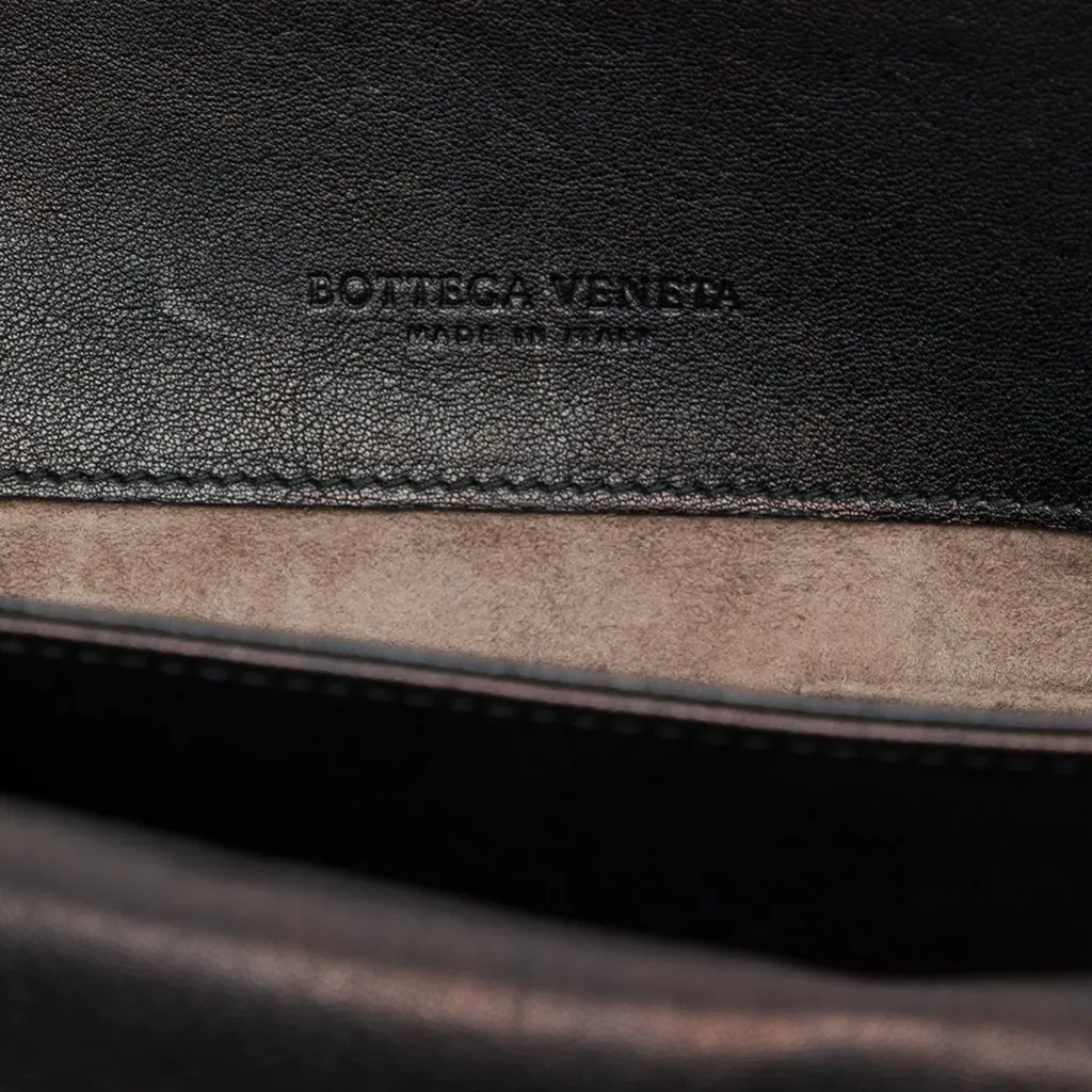 Bottega Veneta Nappa Intrecciato Tobu Olimpia Shoulder Bag Brown Leather Very good - Box View