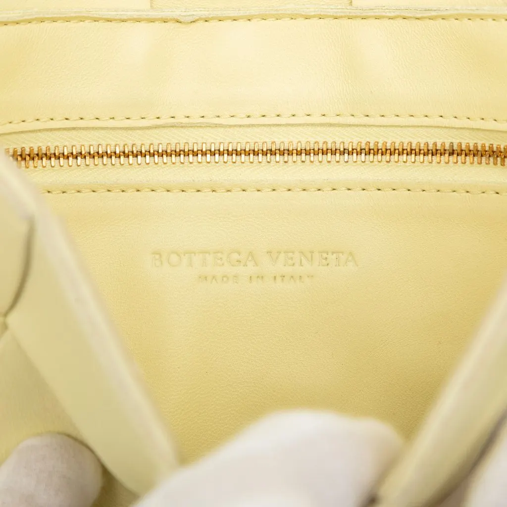 Bottega Veneta Nappa Intrecciato Cassette Crossbody Yellow Leather Very good - Box View