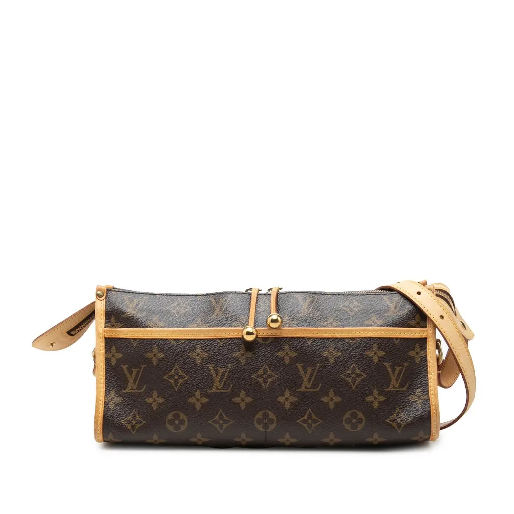Louis Vuitton Monogram Popincourt Long Brown Canvas Very good - Front View