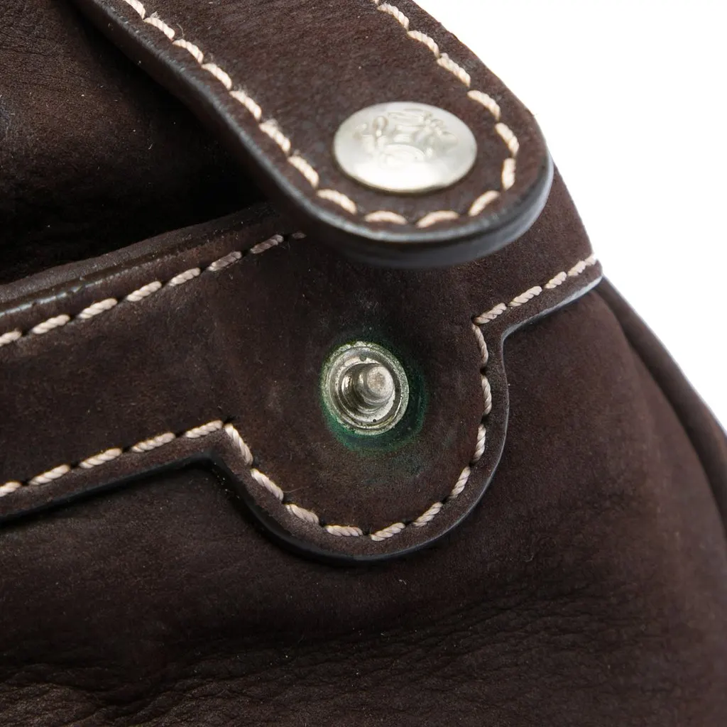 Loewe Nubuck Anagram Crossbody Brown Leather Very good - Box View