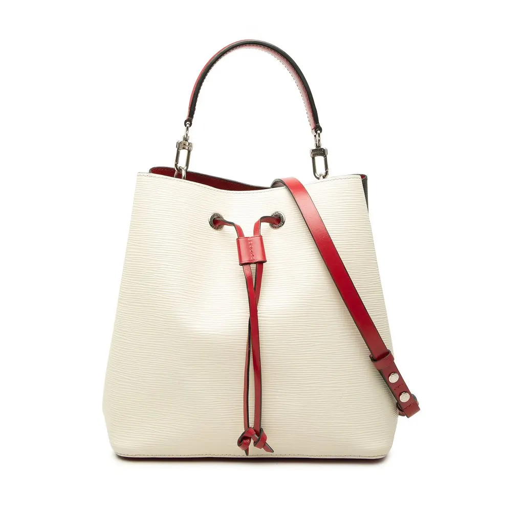 Louis Vuitton Epi Tricolor NeoNoe MM White Leather Good - Front View