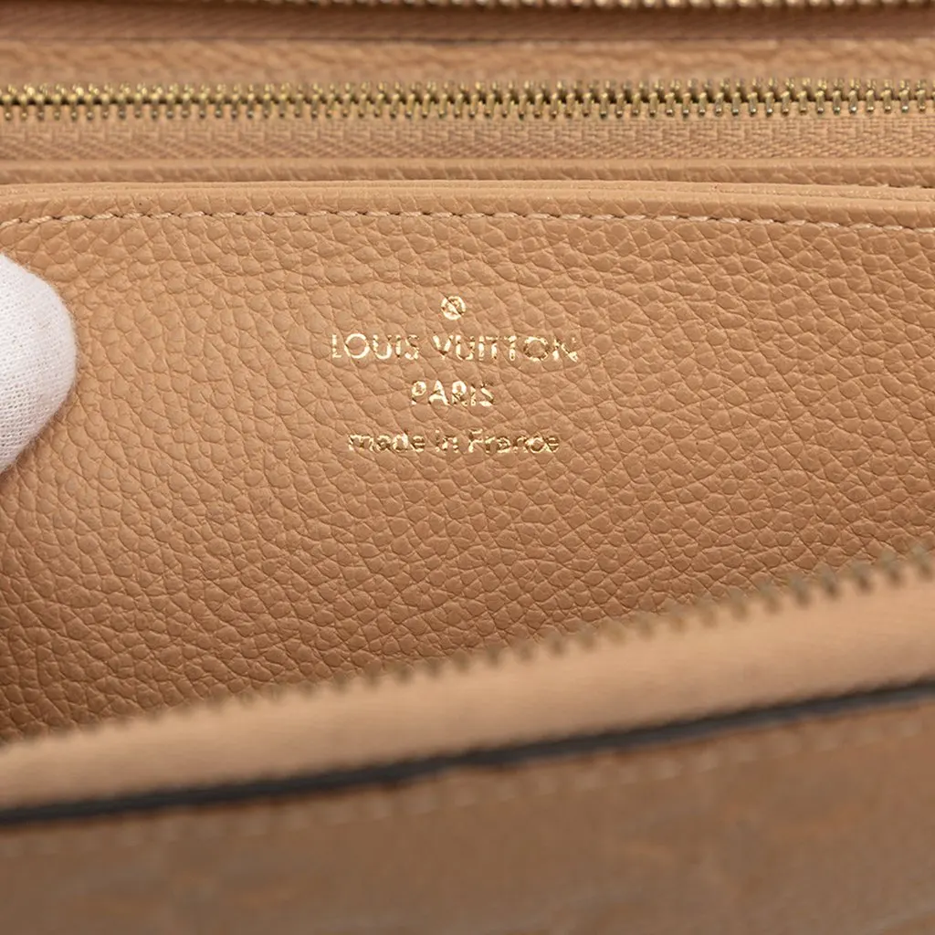 Louis Vuitton Monogram Empreinte Zippy Wallet Beige Leather Very good - Box View