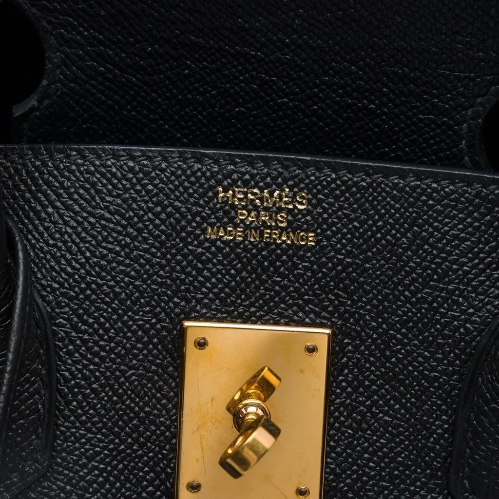 Hermès Epsom Birkin Retourne 35 Black Leather Very good - Box View