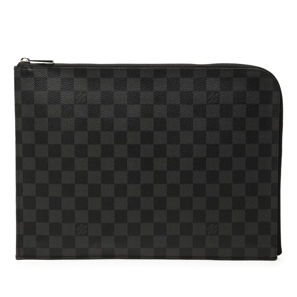 Louis Vuitton Damier Graphite Pochette Jour GM Black Very good - Front View