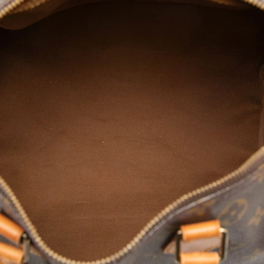 Louis Vuitton Monogram Speedy 30 Brown Good - Model View