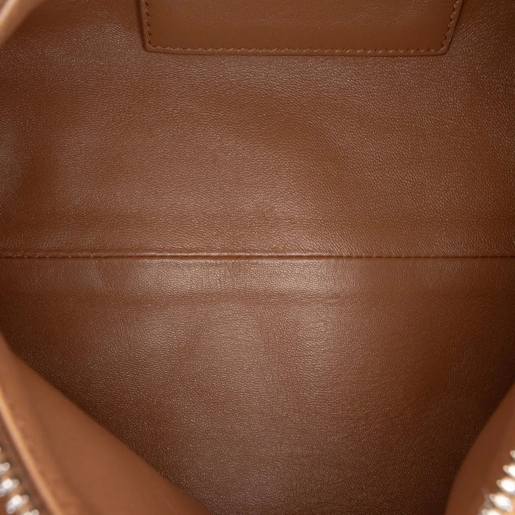 Prada Suede Top Handle Satchel Brown Leather Very good - Model View
