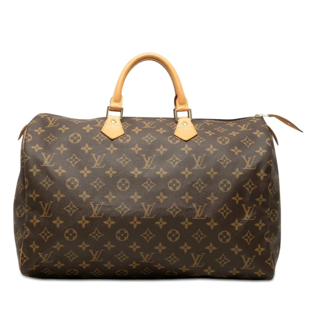 Louis Vuitton Monogram Speedy 40 Brown Very good - Front View