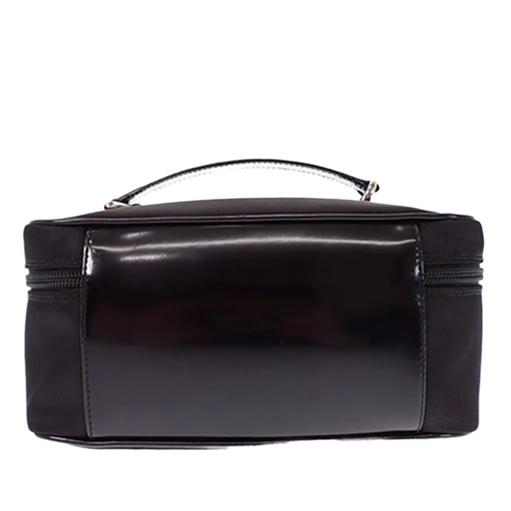 Gucci Nylon Bamboo Vanity Bag Black Polyamide Very good - Back View