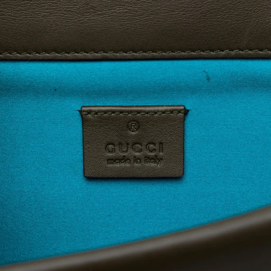 Gucci Medium GG Velvet Dionysus Crossbody Green Velvet Very good - Box View
