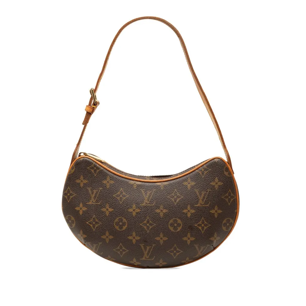 Louis Vuitton Monogram Croissant PM Brown Very good - Front View