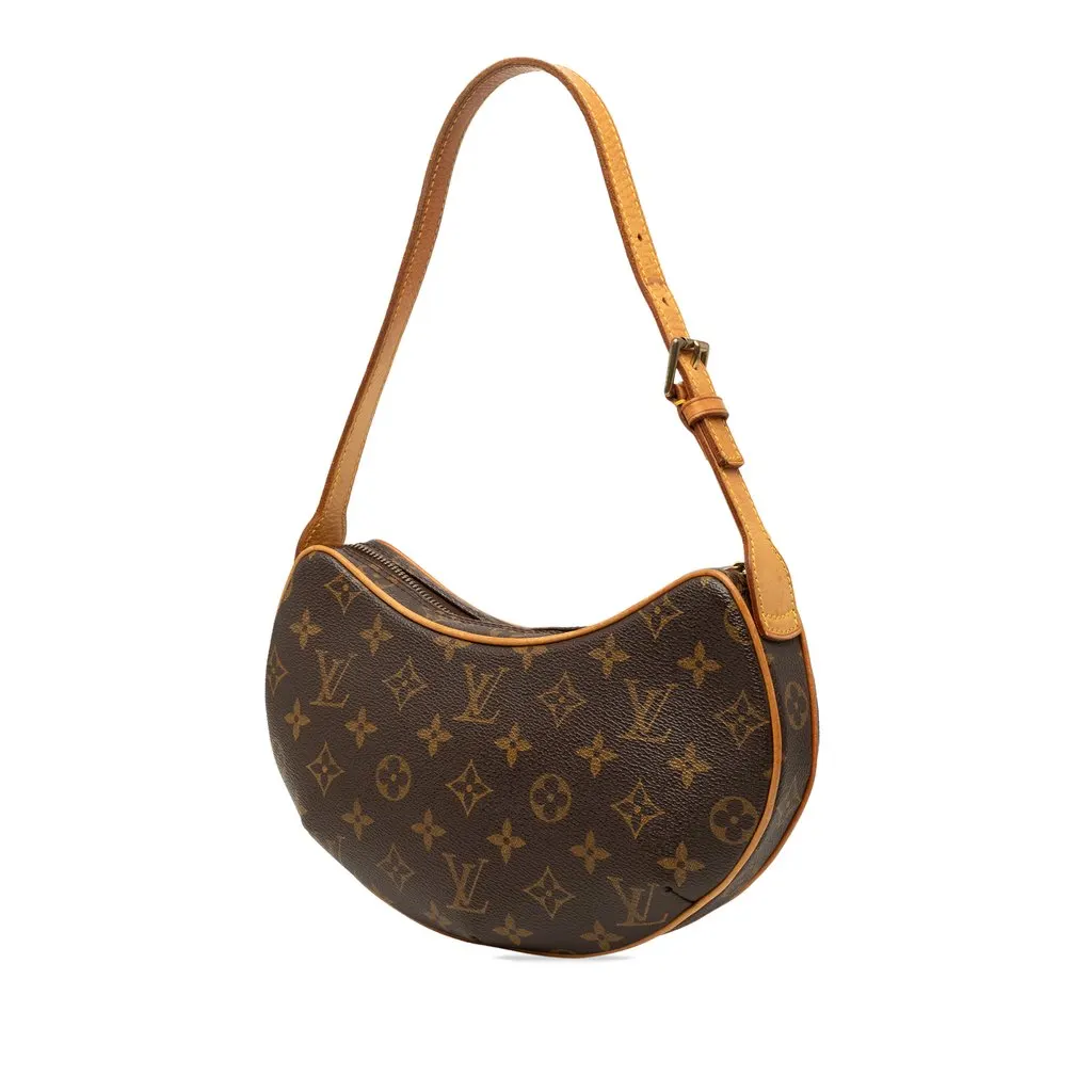 Louis Vuitton Monogram Croissant PM Brown Very good - Back View