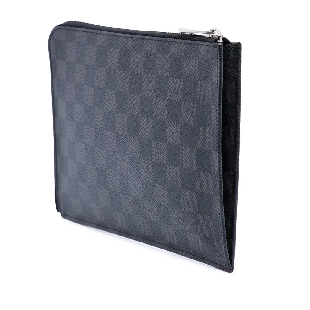 Louis Vuitton Damier Graphite Pochette Jour PM Black Good - Back View