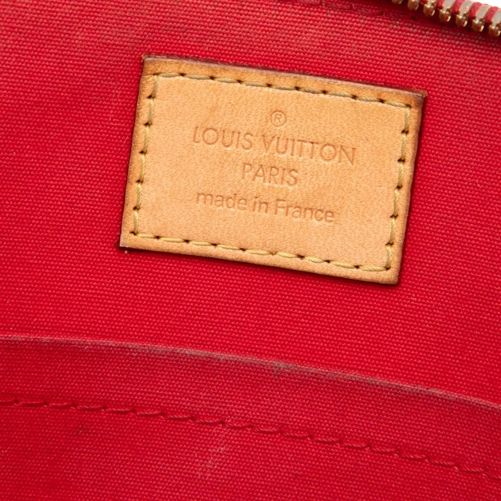 Louis Vuitton Monogram Vernis Alma BB Red Leather Good - Box View