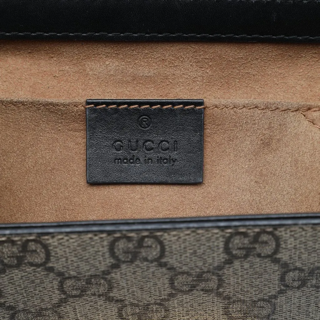 Gucci Small GG Supreme Padlock Crossbody Beige Very good - Box View