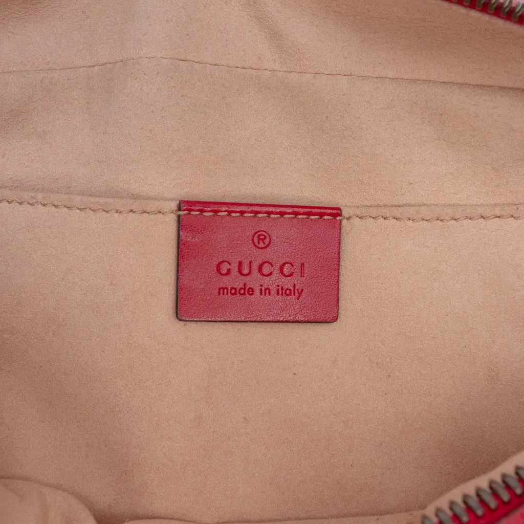 Gucci Small GG Marmont Matelasse Leather Crossbody Red Leather Very good - Box View