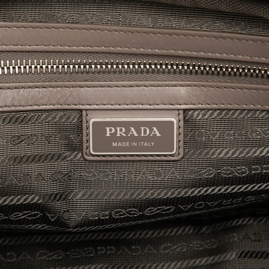 Prada Vitello Daino Zip Belt Bag Brown Leather Very good - Box View