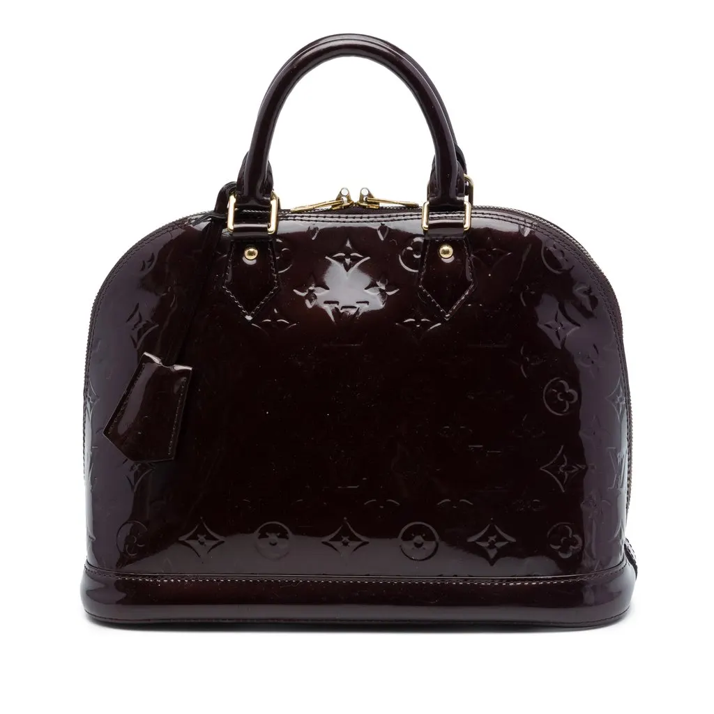 Louis Vuitton Monogram Vernis Alma PM Purple Leather Very good - Front View