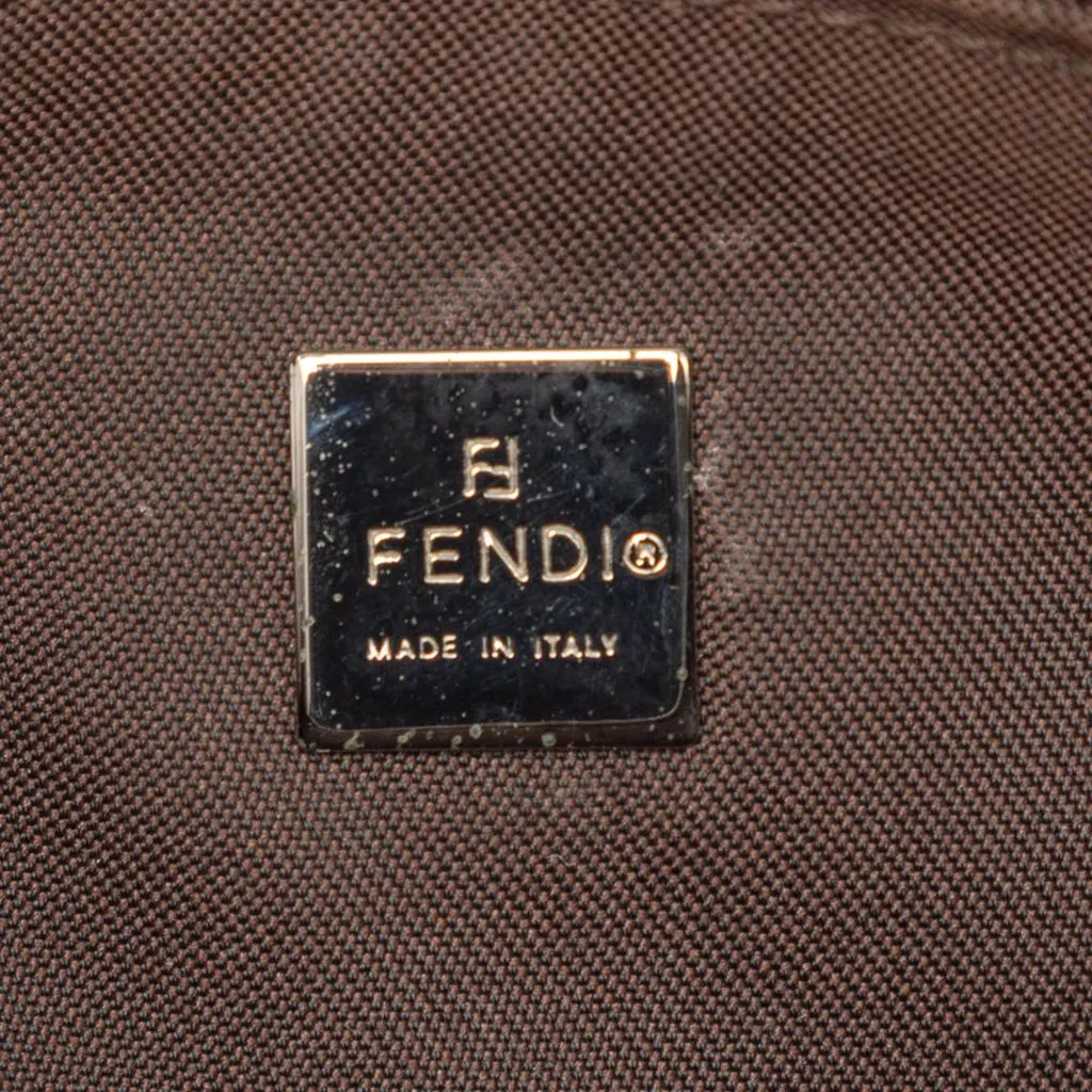 Fendi Zucca Canvas Pouch Brown Very good - Box View