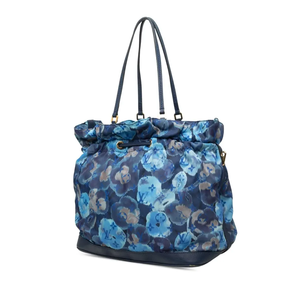 Louis Vuitton Limited Edition Monogram Nylon Ikat Noefull MM Blue Good - Back View