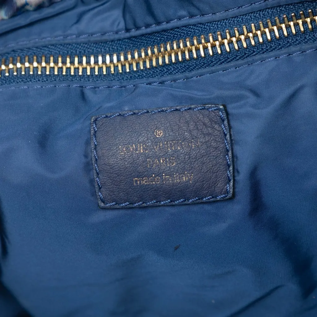 Louis Vuitton Limited Edition Monogram Nylon Ikat Noefull MM Blue Good - Box View