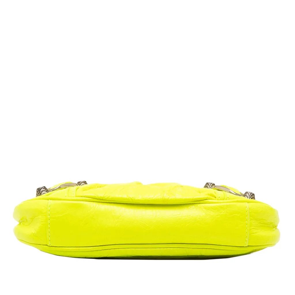 Balenciaga Mini Lambskin Motocross Le Cagole Yellow Leather Very good - Inside View
