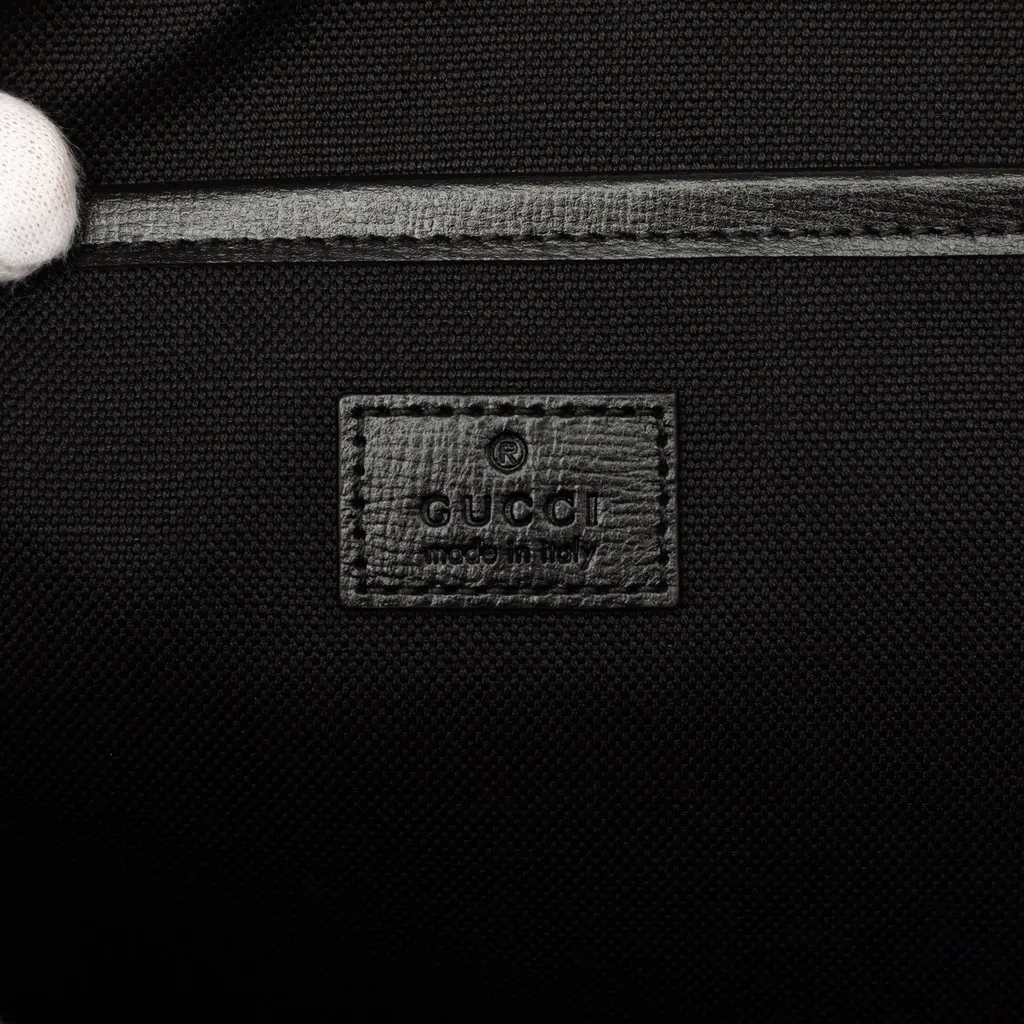 Gucci GG Supreme Interlocking G Clutch Black Canvas Very good - Box View