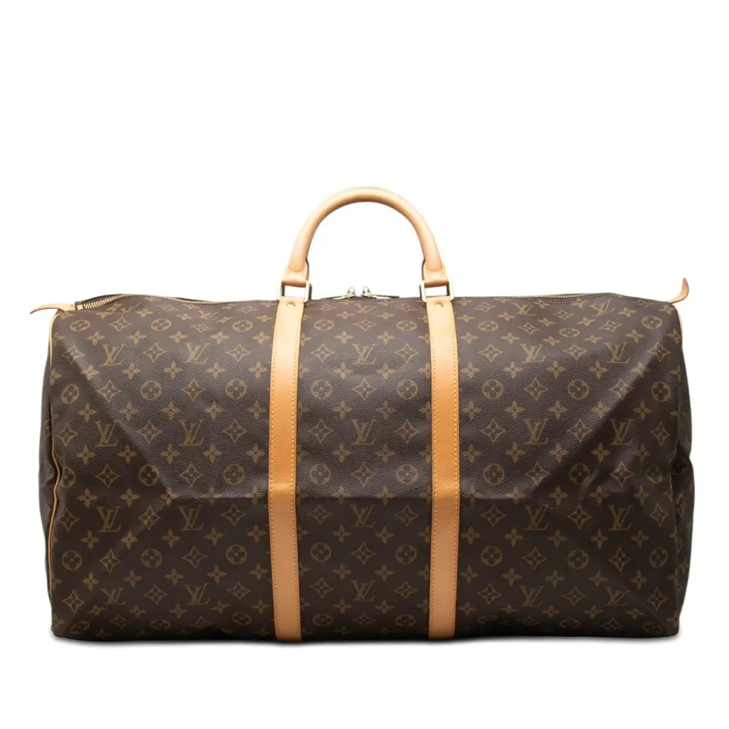 Louis Vuitton Monogram Keepall 60 Brown Very good - Front View