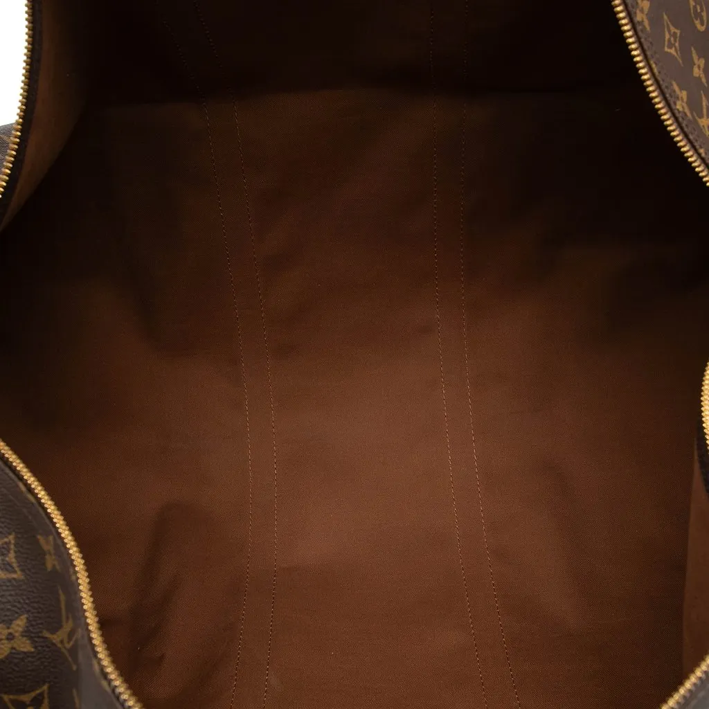 Louis Vuitton Monogram Keepall 60 Brown Very good - Model View
