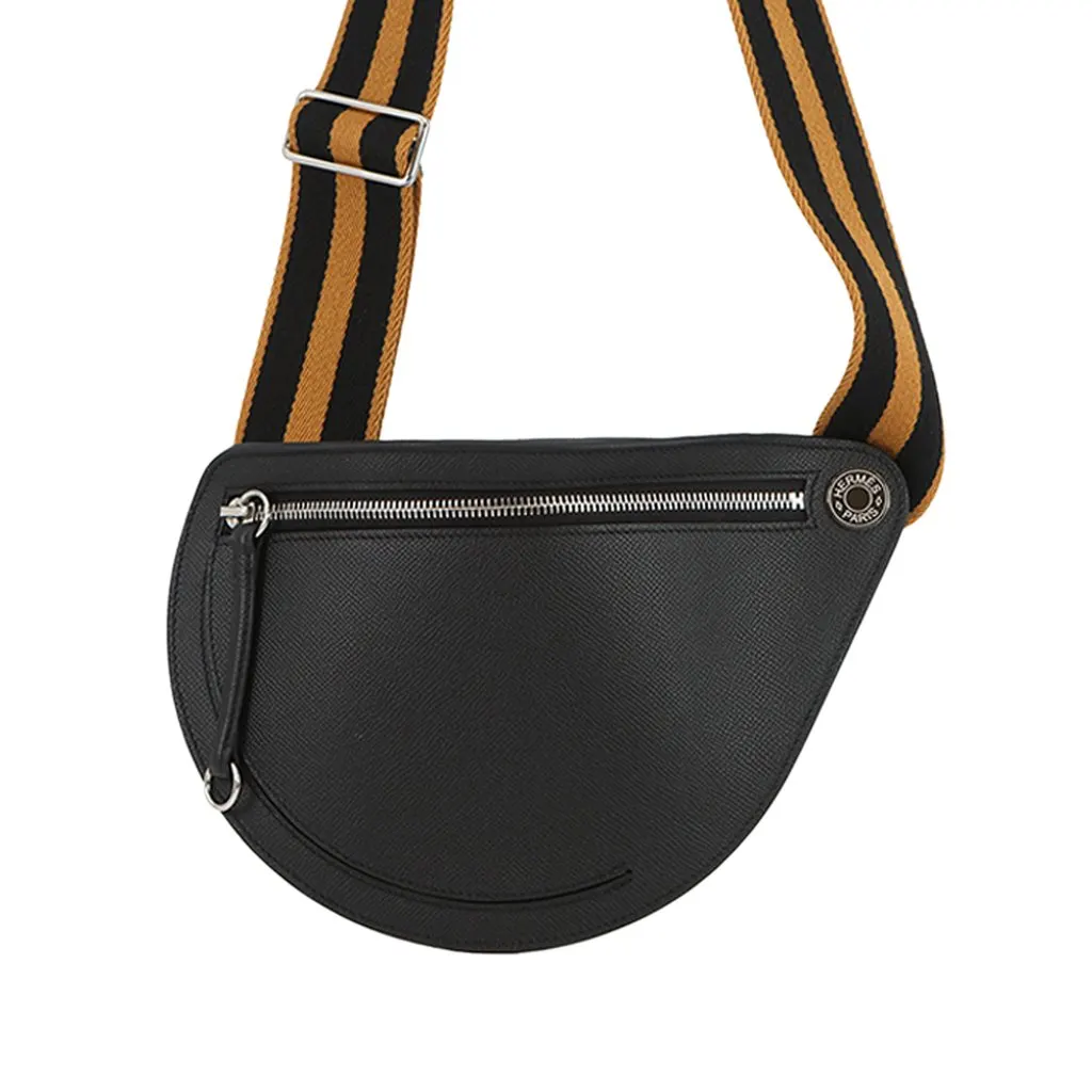 Hermès Epsom Petite Course Black Leather Very good - Front View