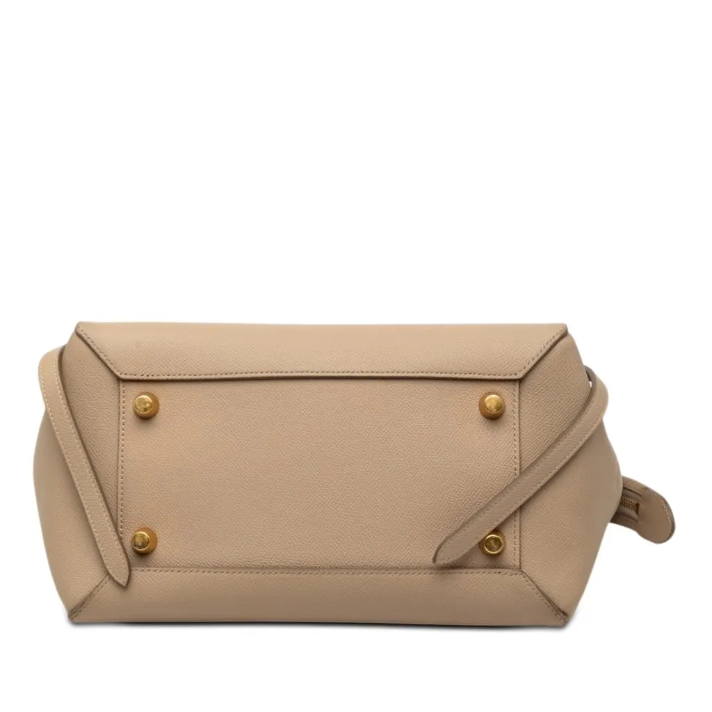 Celine Mini Grained Calfskin Belt Bag Beige Leather Very good - Inside View