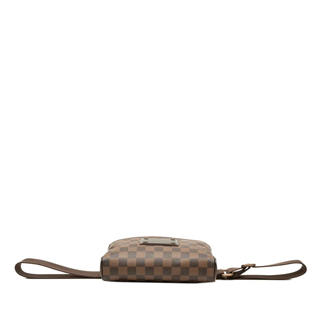 Louis Vuitton Damier Ebene Brooklyn Bum Bag Brown Canvas Very good - Inside View