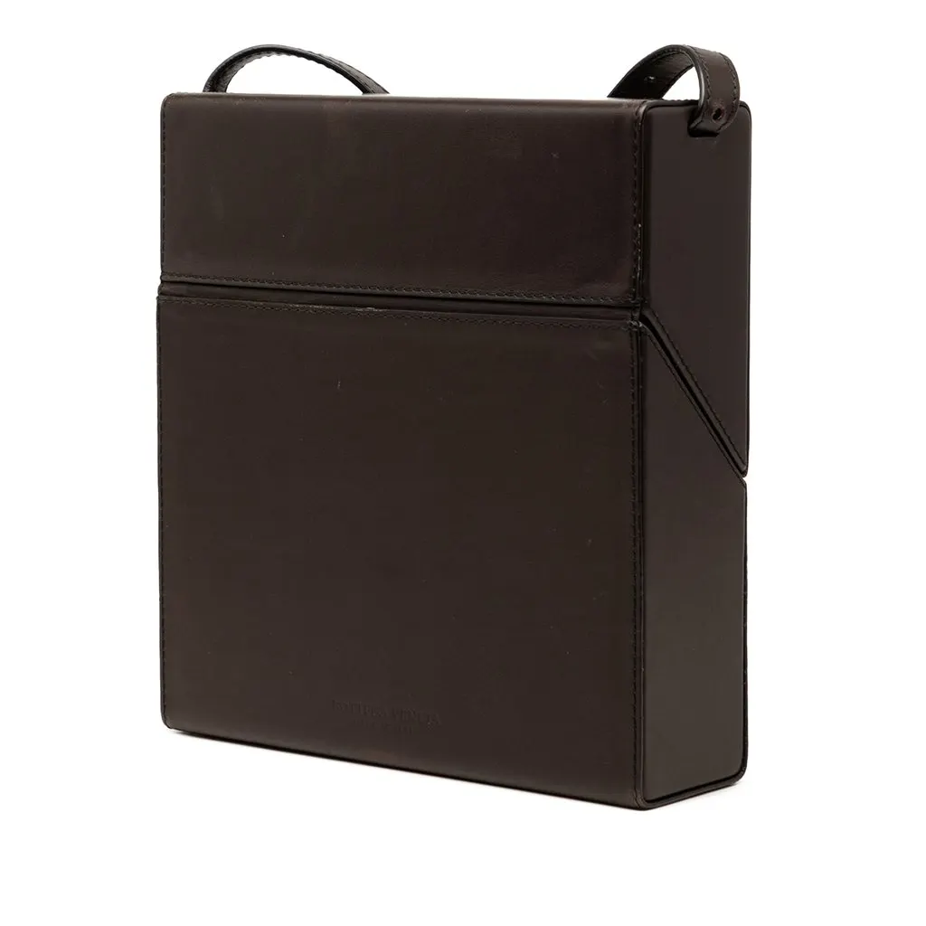 Bottega Veneta Calfskin Daisey Crossbody Brown Leather Very good - Back View