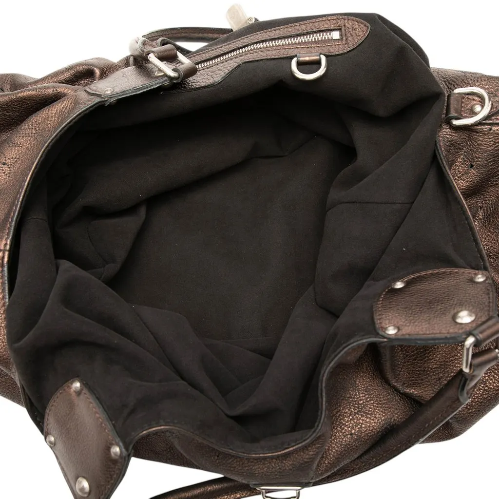 Louis Vuitton Monogram Mahina XL Brown Leather Very good - Model View