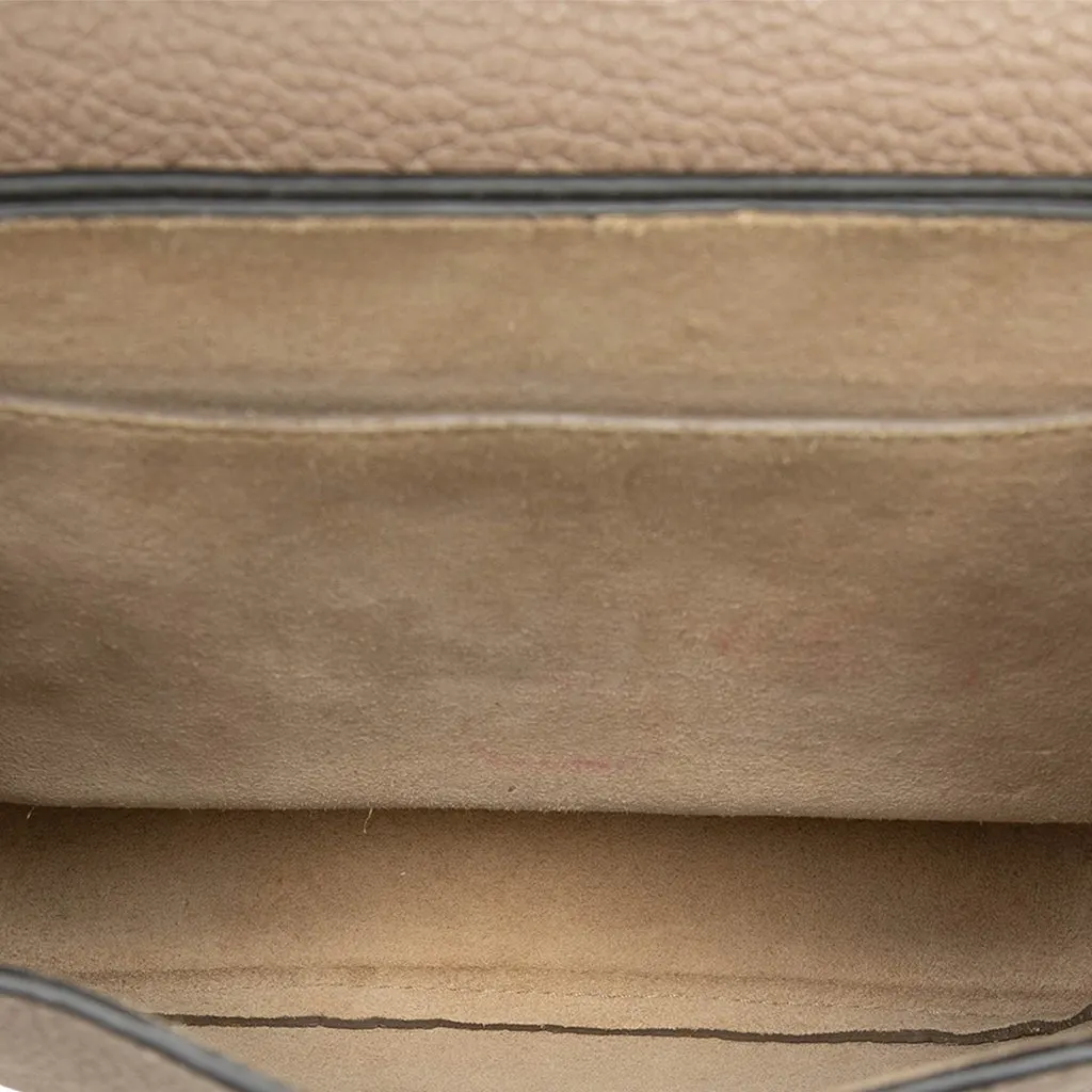 Chloé Small Grained Calfskin Drew Crossbody Brown Leather Very good - Model View