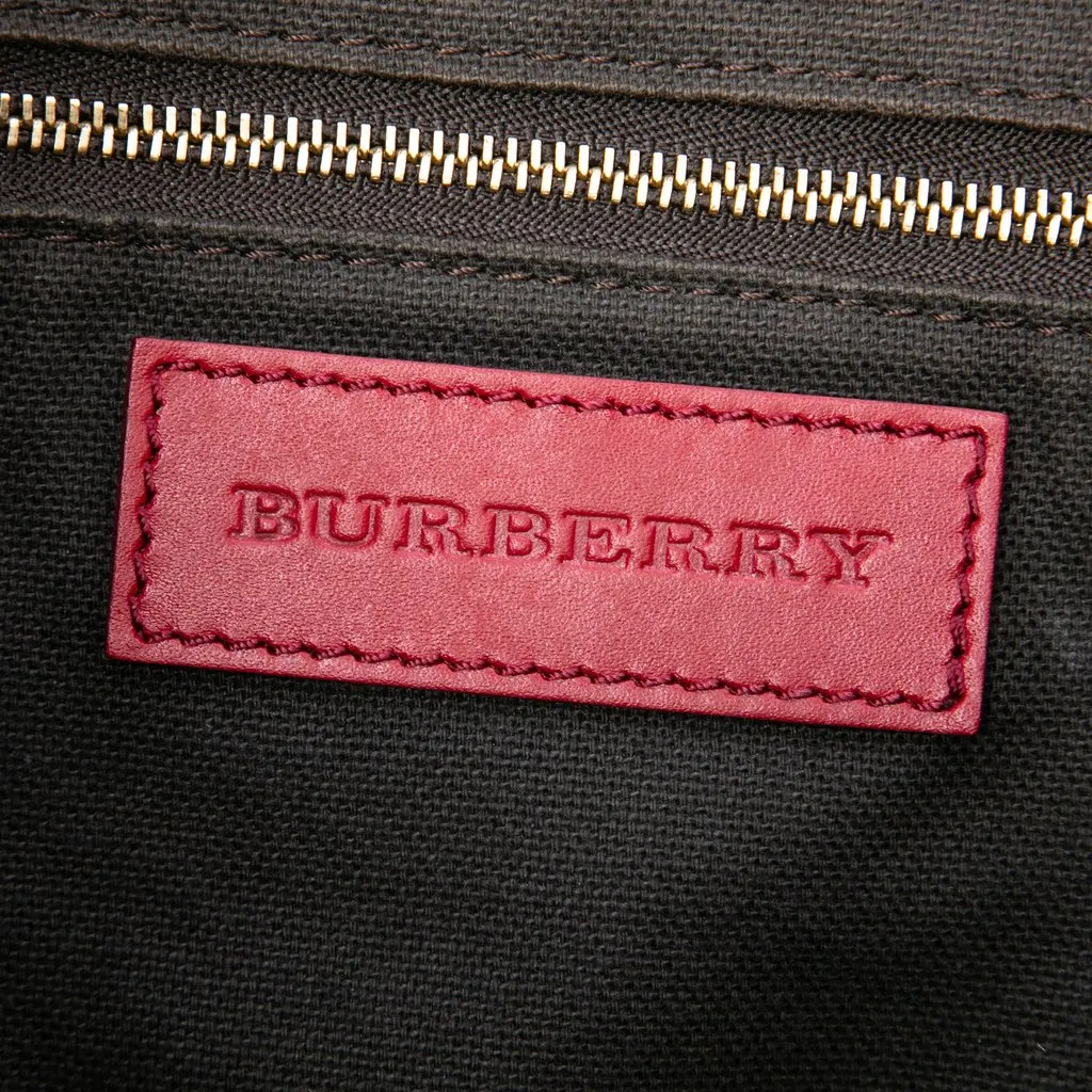 Burberry Small Haymarket Check Coated Canvas Salisbury Tote Beige Very good - Box View