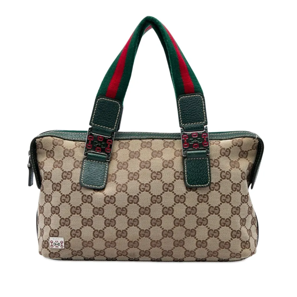 Gucci GG Canvas Web Pop Handbag Beige Canvas Very good - Front View
