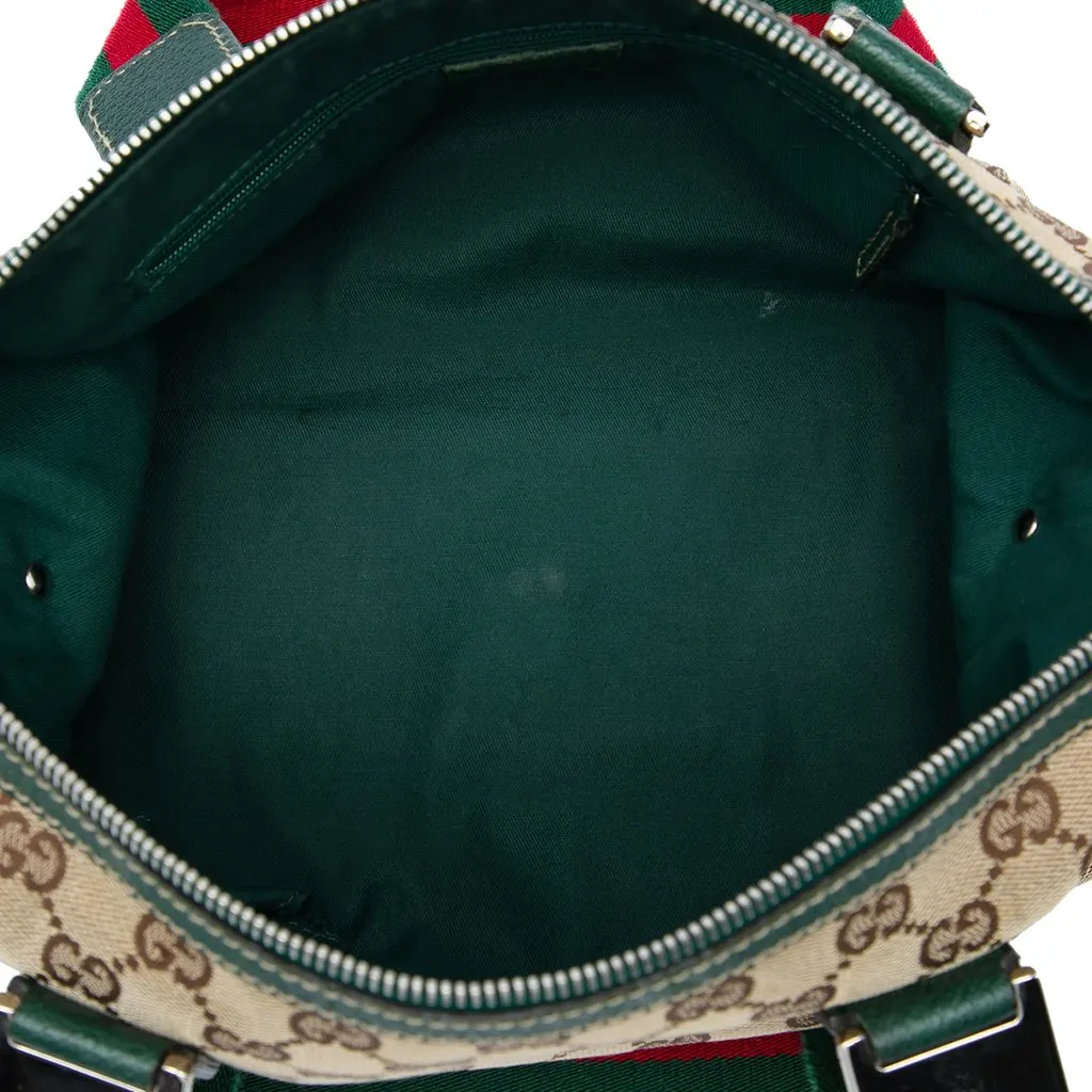 Gucci GG Canvas Web Pop Handbag Beige Canvas Very good - Model View