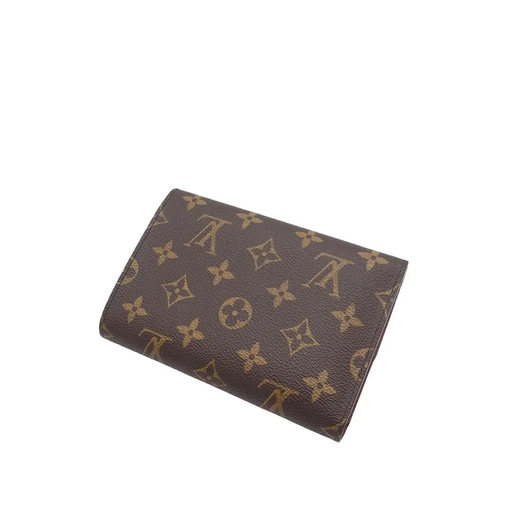 Louis Vuitton Monogram Porte Tresor Etui Papiers Wallet Brown Very good - Back View