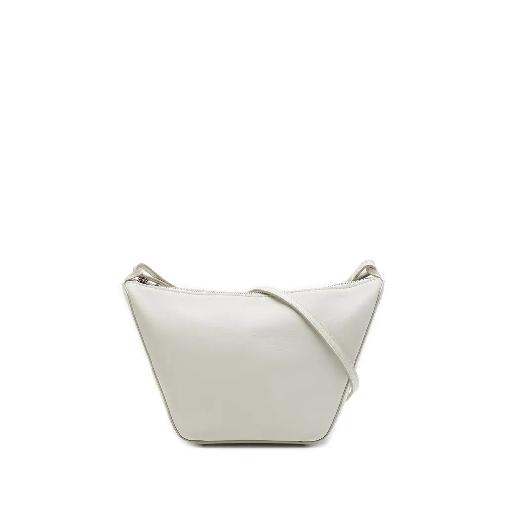 Loewe Mini Leather Hammock Hobo White Leather Very good - Front View