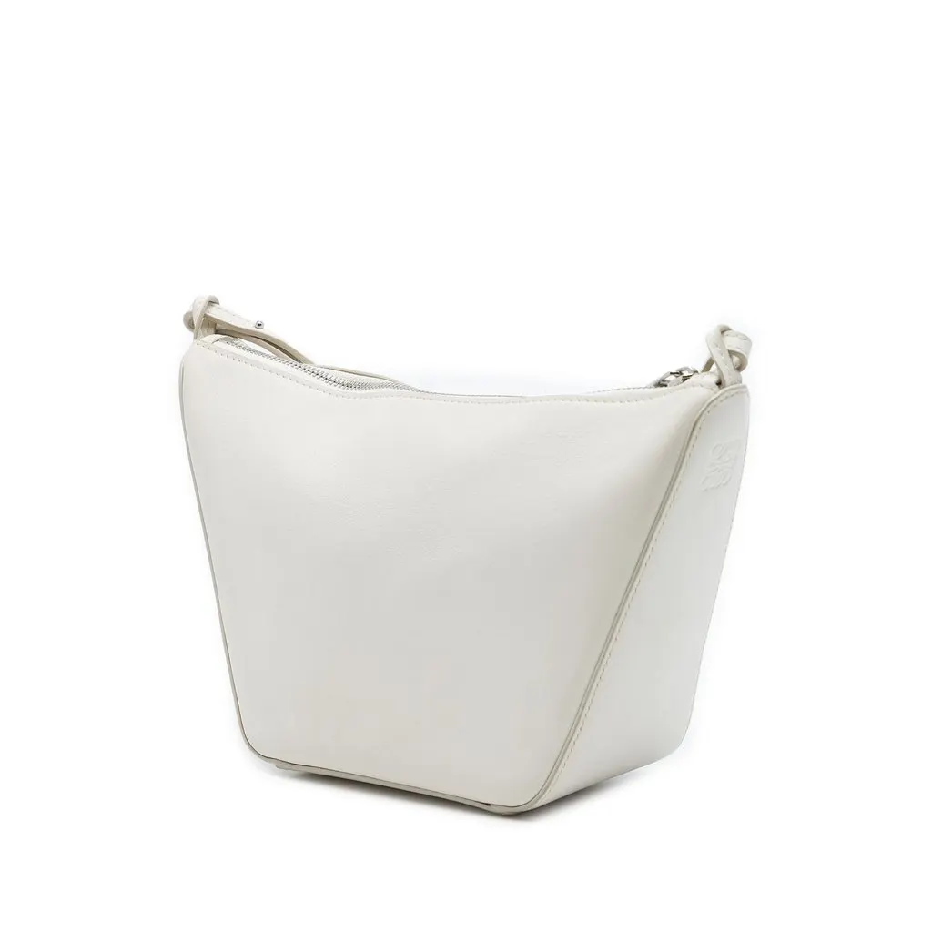 Loewe Mini Leather Hammock Hobo White Leather Very good - Back View