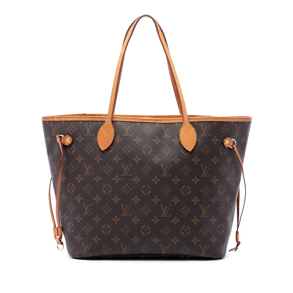 Louis Vuitton Monogram Neverfull MM Brown Very good - Front View