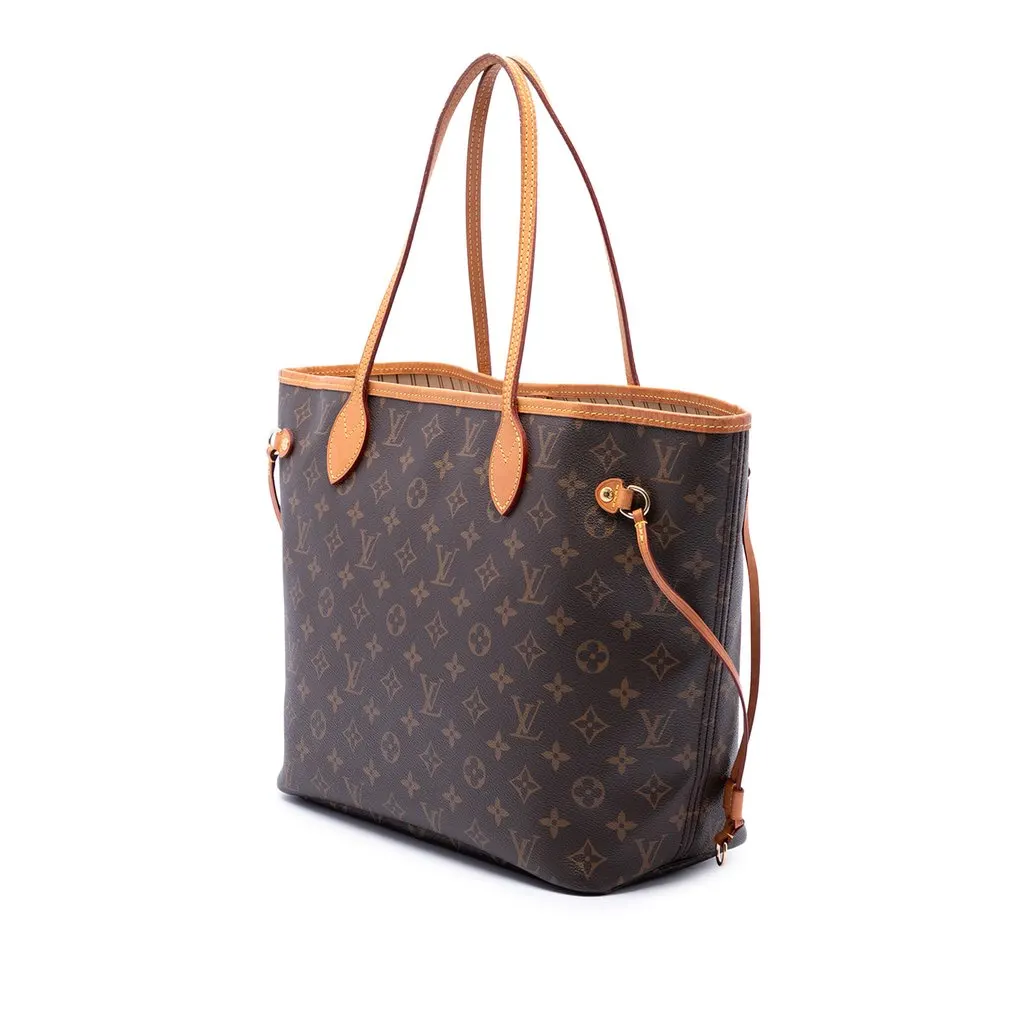Louis Vuitton Monogram Neverfull MM Brown Very good - Back View