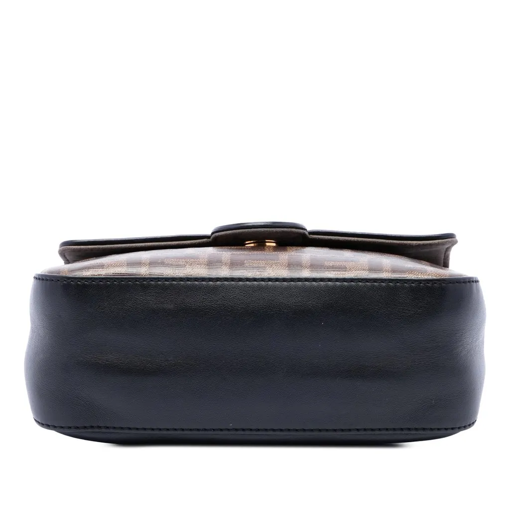 Fendi Vitello Grace and Glazed FF 1974 Double F Satchel Brown Very good - Inside View