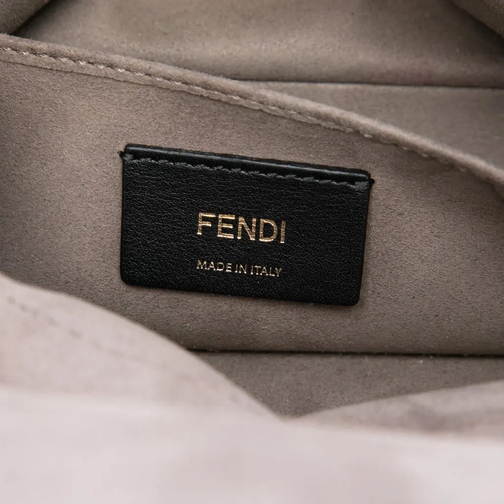 Fendi Vitello Grace and Glazed FF 1974 Double F Satchel Brown Very good - Box View