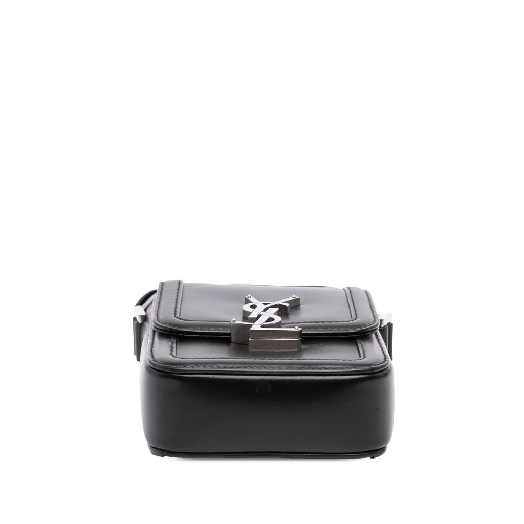 Saint Laurent Mini Calfskin Solferino Phone Case Black Leather Good - Inside View