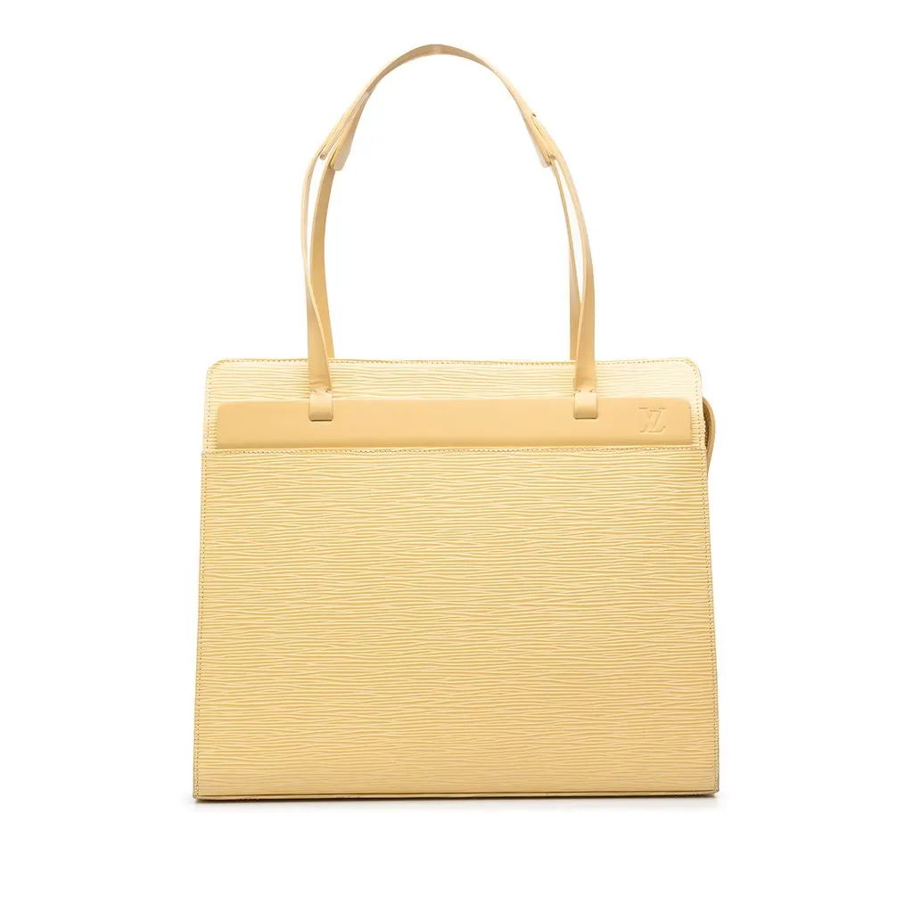 Louis Vuitton Epi Croisette PM Yellow Leather Good - Front View